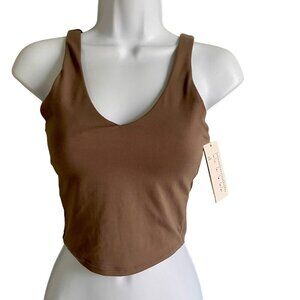 All In Motion Light Support Flex V-Neck Tank Bra XS 32A 32B NEW NWT